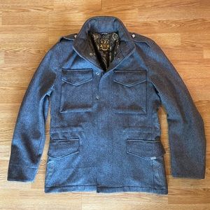 Subscript Military-Style Grey Jacket